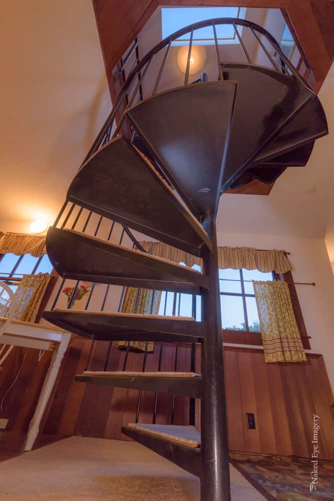 Redwood Tower - spiral staircase